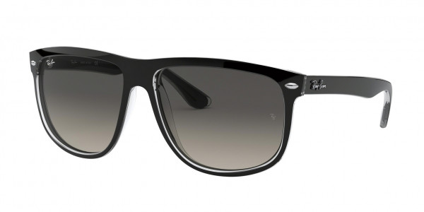 Ray-Ban RB4147 BOYFRIEND Sunglasses, 603971 BOYFRIEND BLACK ON TRANSPARENT (BLACK)
