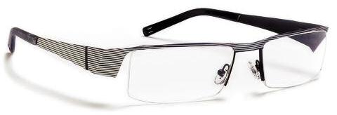 J.F. Rey JF2298 Eyeglasses, 0010 BLACK / SILVER STRIPED