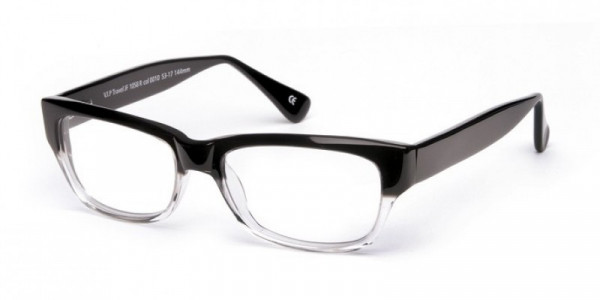 J.F. Rey JF1058R Eyeglasses, BLACK / CRYSTAL (0010)