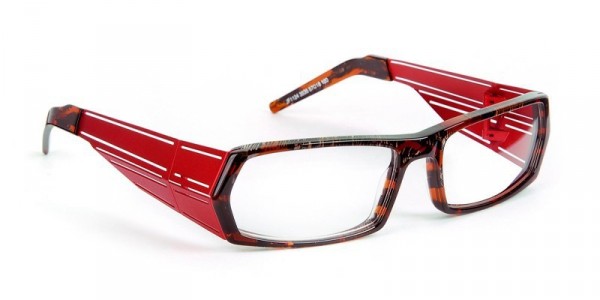 J.F. Rey JF1124 Eyeglasses, TOBACCO / SHARP RED / TOBACCO (3535)