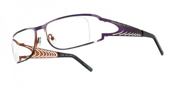 J.F. Rey JF2306 Eyeglasses, METALLIZED PURPLE / ORANGE (7365)