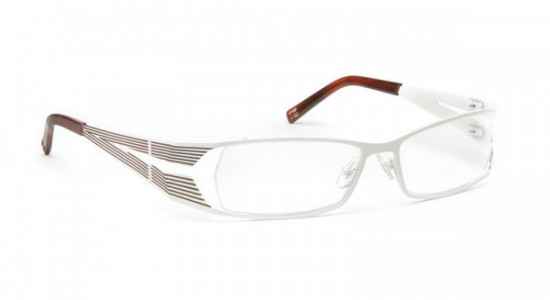 J.F. Rey JF2321 Eyeglasses, Striped White - Hot Brown (1092)