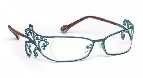Boz by J.F. Rey MITSOO Eyeglasses, MITSOO 4520 BLUE DUCK/TURQUOISE + STRASS BLUE ZIRCOM (4520)