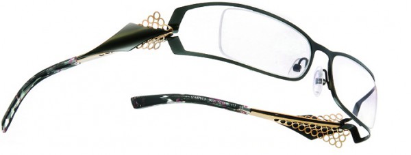 Boz by J.F. Rey NYMPHEA Eyeglasses, Black - Gilded (0050)