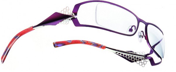 Boz by J.F. Rey NYMPHEA Eyeglasses, Purple - White (7014)