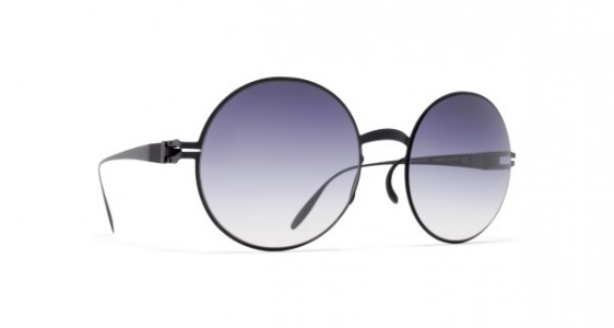 Mykita JANIS Sunglasses, F25 MATT BLACK - LENS: GREY GRADIENT