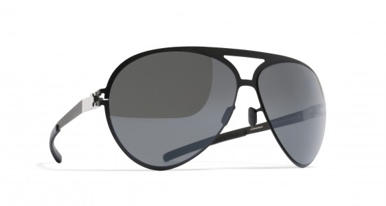 Mykita SEPP Sunglasses, F25 MATT BLACK - LENS: GREY FLASH