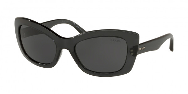 Prada PR 19MS CATWALK Sunglasses, 4345S0 TRANSPARENT GREY (GREY)