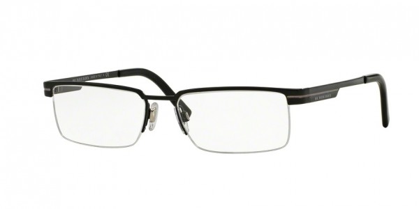 Burberry BE1170 Eyeglasses, 1001 SHINY BLACK (BLACK)