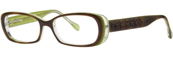 Lilly Pulitzer Saylie Eyeglasses, Tortoise Lime