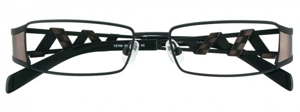 Takumi T9796 Eyeglasses, MATT AND SATIN BLACK