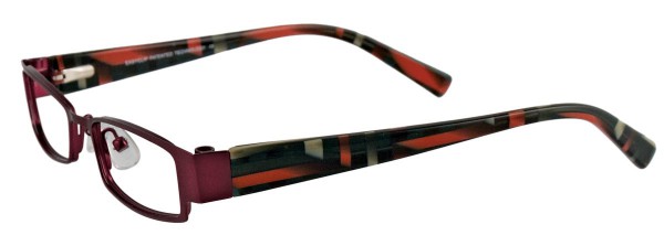 EasyClip EC136 Eyeglasses, DARK RED