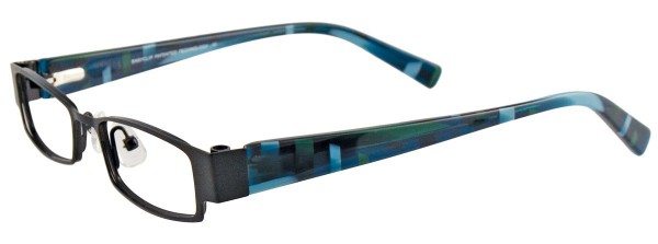EasyClip EC136 Eyeglasses, MAT BLACK