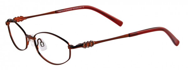 EasyClip EC128 Eyeglasses, SATIN BURGUNDY