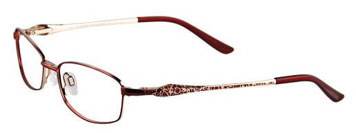 MDX S3209 Eyeglasses, SATIN RED/SHINY GOLD