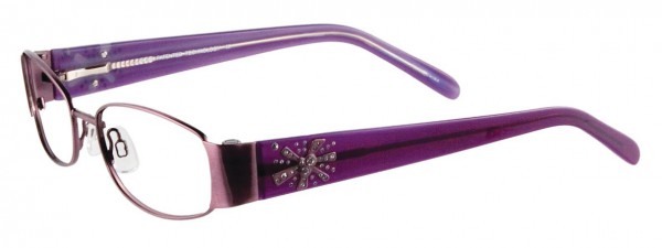 Takumi T9797 Eyeglasses, PINK/CLEAR PURPLE AND LILAC