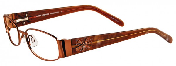 Takumi T9797 Eyeglasses, SHINY BRONZE/MARBLED BROWN