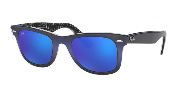 Ray-Ban RB2140 WAYFARER Sunglasses, 120368 TOP BLUE GRAD ON LIGHT BLUE (BLUE)
