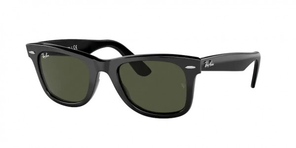 Ray-Ban RB2140 WAYFARER Sunglasses, 135831 WAYFARER BLACK GREEN (BLACK)