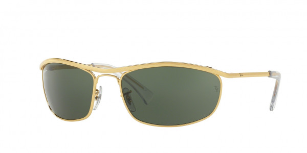 Ray-Ban RB3119 OLYMPIAN Sunglasses, 001 OLYMPIAN ARISTA G-15 GREEN (GOLD)