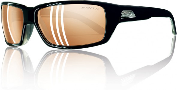 Smith Optics BACKDROP Sunglasses, Black - Polarchromic Copper Mirror
