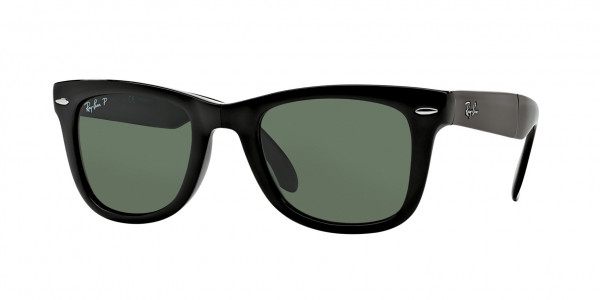 Ray-Ban RB4105 FOLDING WAYFARER Sunglasses, 601/58 FOLDING WAYFARER BLACK G-15 GR (BLACK)