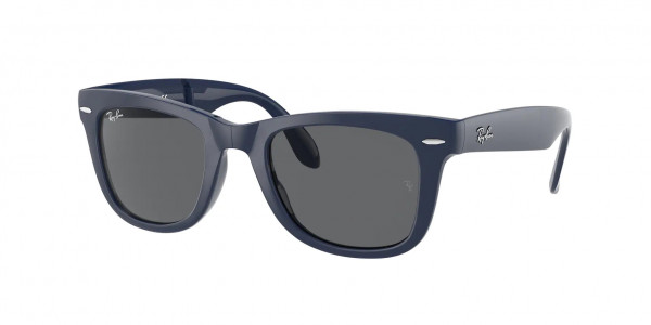 Ray-Ban RB4105 FOLDING WAYFARER Sunglasses, 6197B1 FOLDING WAYFARER BLU DARK GREY (BLUE)