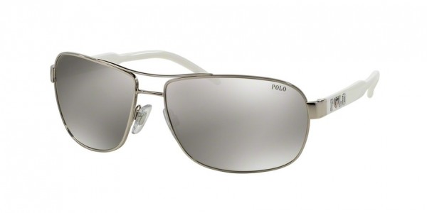Polo PH3053 Sunglasses, 90018V SILVER (SILVER)
