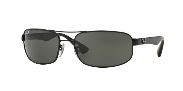 Ray-Ban RB3445 Sunglasses, 006/P2 MATTE BLACK (BLACK)