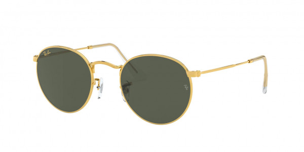 Ray-Ban RB3447 ROUND METAL Sunglasses, 919631 ROUND METAL LEGEND GOLD G-15 G (GOLD)