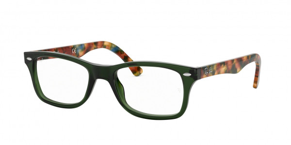 Ray-Ban Optical RX5228 Eyeglasses, 5630 OPAL GREEN (GREEN)