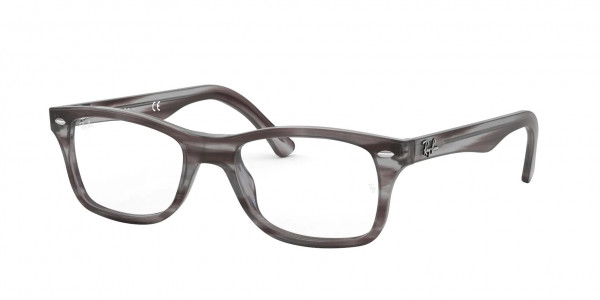Ray-Ban Optical RX5228 Eyeglasses, 8055 STRIPED GREY (GREY)