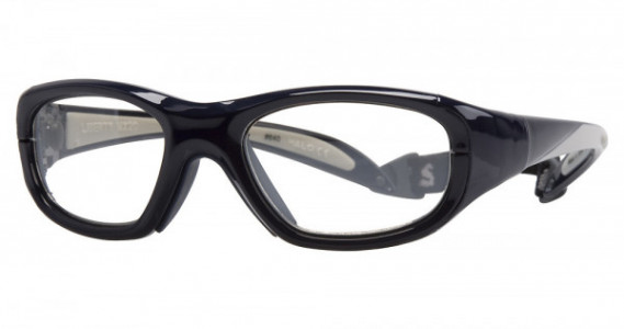 Rec Specs MX-20 Baseball Sports Eyewear, 640 Navy With White Highlights (Clear)