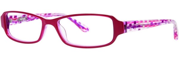 Kensie FRAZZLED Eyeglasses, Burgundy