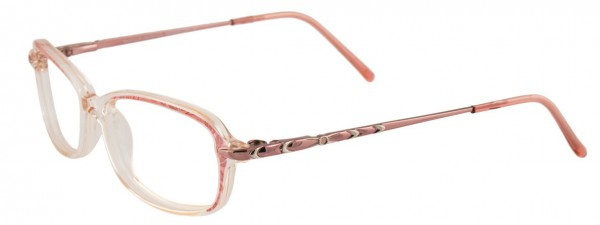 EasyClip EC146 Eyeglasses, CLEAR PINK/SHINY PINK