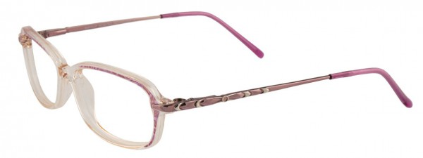 EasyClip EC146 Eyeglasses, CLEAR/SHINY LILAC
