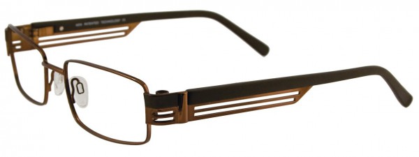 Takumi T9909 Eyeglasses, SATIN COPPER BROWN AND CHOCOLAT