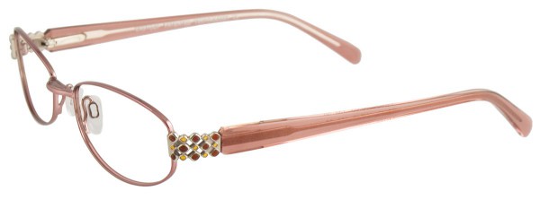 EasyClip EC153 Eyeglasses, SATIN PINK/CLEAR PINK