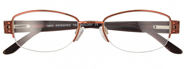 EasyClip EC175 Eyeglasses, 030 - Pinkish Red & Silver
