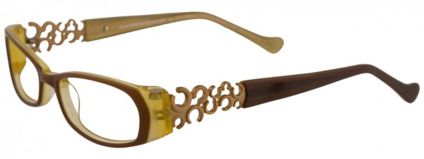Takumi T9896 Eyeglasses, CARAMEL AND YELLOW