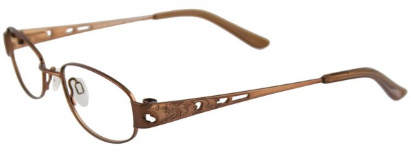 EasyClip EC159 Eyeglasses, SATIN AND MATT DARK BROWN