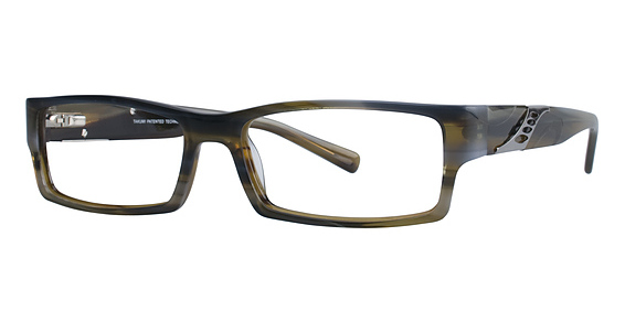 Takumi T9895 Eyeglasses, 10 MARBLED BROWN & BLUE
