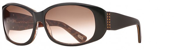 Carmen Marc Valvo Gia (Sun) Sunglasses, Brown Leopard
