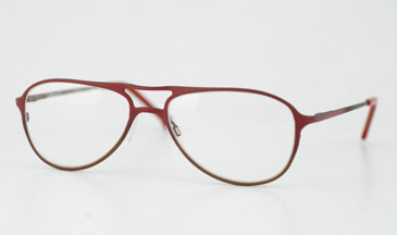LA Eyeworks Crow Eyeglasses, 546 Brick To Brown Split
