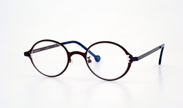 LA Eyeworks Flip Flop Eyeglasses, 876 Dark Brown Matte