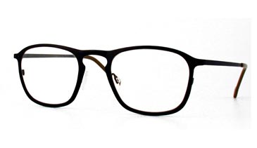 LA Eyeworks Heath Eyeglasses, 502M Black Zap Matte