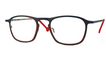 LA Eyeworks Heath Eyeglasses, 549 Charcoal To Brown Split