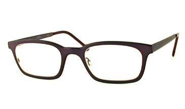 LA Eyeworks Helix Eyeglasses, 441 Deep Purple W/black