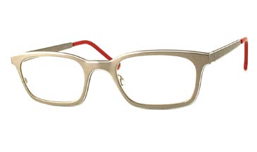 LA Eyeworks Helix Eyeglasses, 454 Palladium W/white