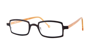 LA Eyeworks Quirk Eyeglasses, 827 New Tortoise On Light Brown